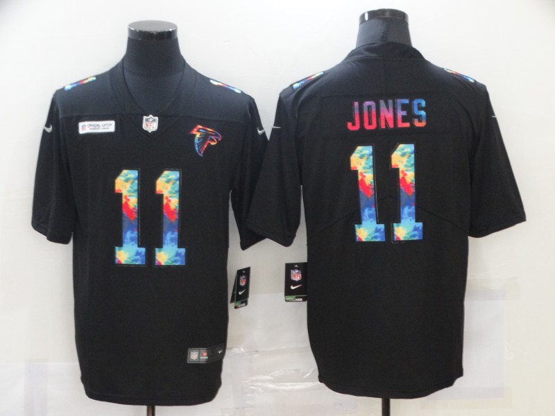 Men's Atlanta Falcons #11 Julio Jones Black Jersey